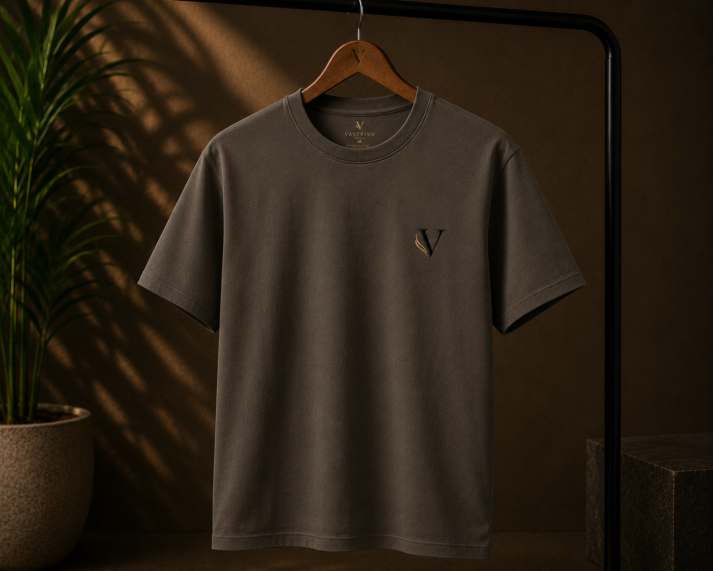 Vastrivo classic black t-shirt for men
