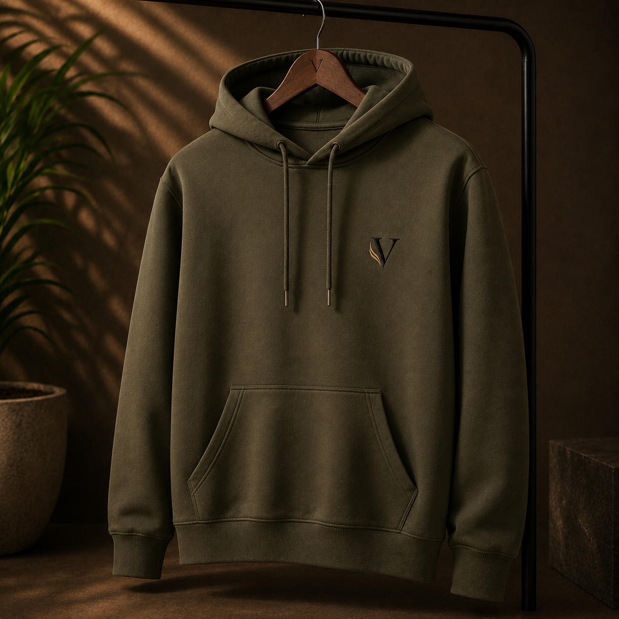 Vastrivo olive hoodie for men